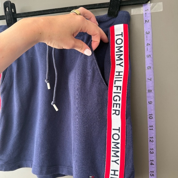 Tommy Hilfiger Drawstring Waist Skirt Logo Side - Picture 4 of 6
